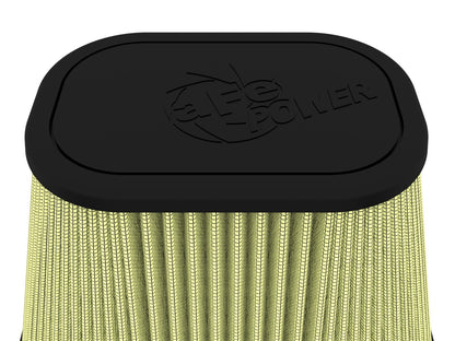 Track Series Intake Replacement Air Filter w/ Pro Guard 7 Media (6-1/8x4-1/8) Inch F x (9-1/4x7-1/4) Inch B x (6x4) Inch T x 7-1/8 Inch H aFe Power-3