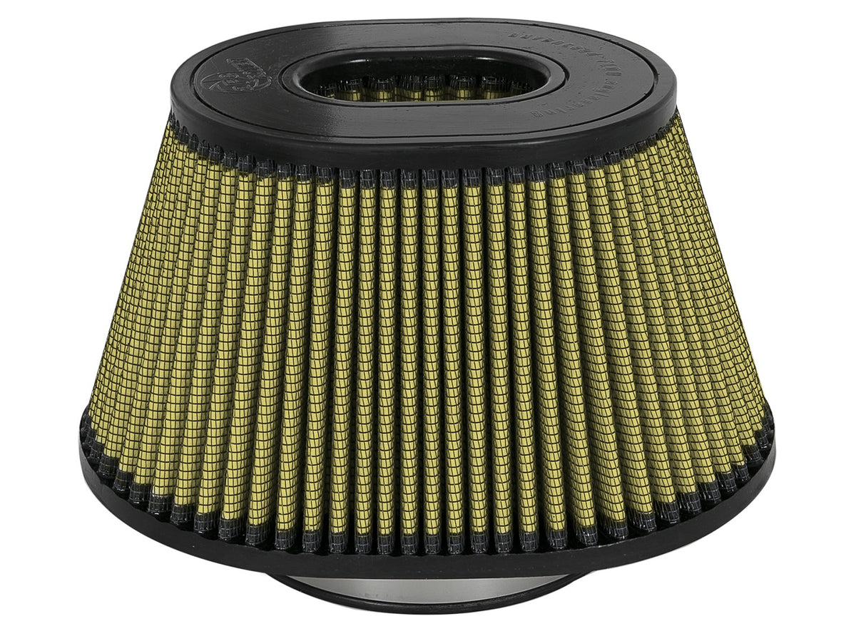 Magnum Force Intake Replacement Air Filter w/ Pro Guard 7 Media 5-1/2 Inch F x (7x10) Inch B x (6-3/4x5-1/2) Inch T (Inverted) x 5-3/4 Inch H aFe Power