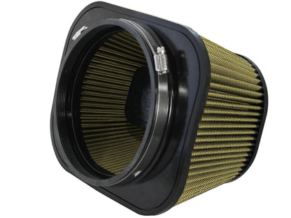 Magnum Force Intake Replacement Air Filter w/ Pro Guard 7 Media 7-1/8 Inch F x (8-3/4 x 10-1/2) Inch B x (6-1/2 x 8-5/8) Inch T (Inverted) x 5 Inch H aFe Power-2