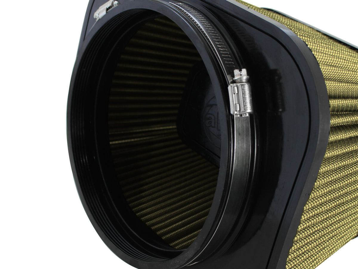 Magnum Force Intake Replacement Air Filter w/ Pro Guard 7 Media 7-1/8 Inch F x (8-3/4 x 10-1/2) Inch B x (6-1/2 x 8-5/8) Inch T (Inverted) x 5 Inch H aFe Power-3
