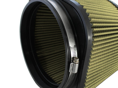 Magnum Force Intake Replacement Air Filter w/ Pro Guard 7 Media 7-1/8 Inch F x (8-3/4 x 8-3/4 ) Inch B x 7 Inch T (Inverted) x 5-3/4 Inch H aFe Power-3