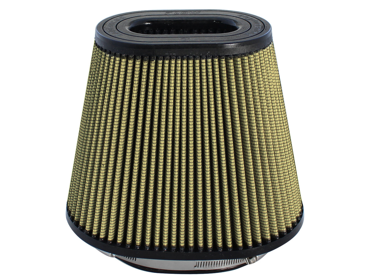 Magnum Force Intake Replacement Air Filter w/ Pro Guard 7 Media (5-1/4x7) Inch F x (6-3/8x10) Inch B x (4-1/2x6-3/4) Inch T (Inverted) x 8 Inch H aFe Power