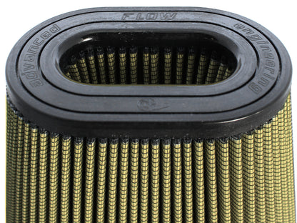 Magnum Force Intake Replacement Air Filter w/ Pro Guard 7 Media (5-1/4x7) Inch F x (6-3/8x10) Inch B x (4-1/2x6-3/4) Inch T (Inverted) x 8 Inch H aFe Power-4