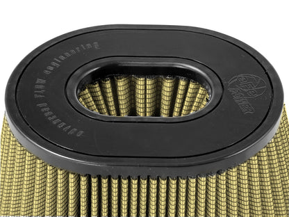 Magnum Force Intake Replacement Air Filter w/ Pro Guard 7 Media 3-1/4 Inch F x (9x6-1/2) Inch B x (6-3/4x5-1/2) Inch T x 5-3/8 Inch H aFe Power-2