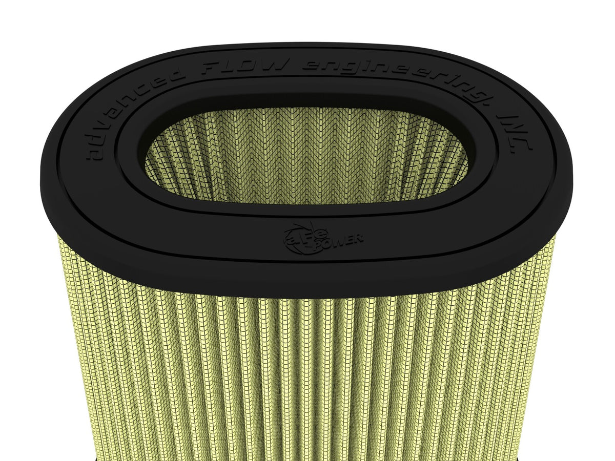 Momentum Intake Replacement Air Filter w/ Pro Guard 7 Media (6x4) Inch F x (8-1/4x6-1/4) Inch B x (7-1/4x5) Inch T (Inverted) x 9 Inch H aFe Power-3