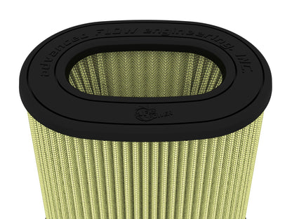 Momentum Intake Replacement Air Filter w/ Pro Guard 7 Media (6x4) Inch F x (8-1/4x6-1/4) Inch B x (7-1/4x5) Inch T (Inverted) x 9 Inch H aFe Power-3