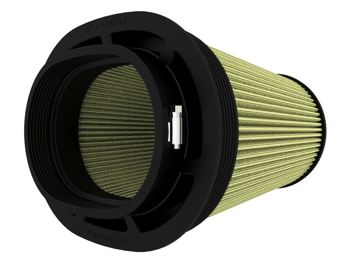 Momentum Intake Replacement Air Filter w/ Pro Guard 7 Media (7x4-3/4) Inch F x (9x7) Inch B x (7-1/4x5) Inch T (Inverted) X 8 Inch H aFe Power-1