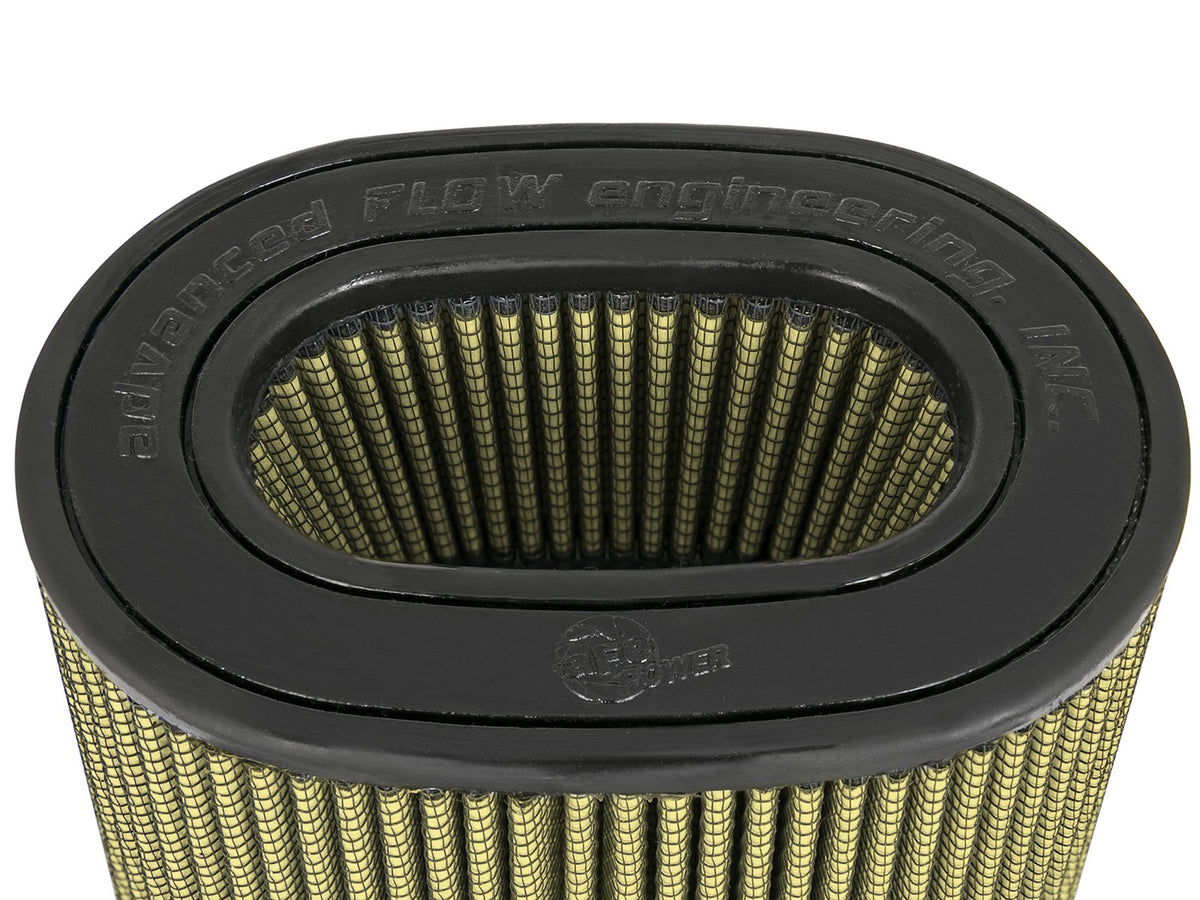 Momentum Intake Replacement Air Filter w/ Pro Guard 7 Media 5 Inch F x (9x7) Inch B x (7-1/4x5) Inch T (Inverted) x 8 Inch H aFe Power-3