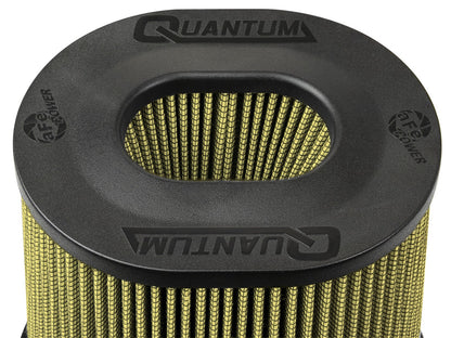 Quantum Intake Replacement Air Filter w/ Pro Guard 7 Media 5 Inch F x (10x8-3/4) Inch B x (6-3/4x5-1/2) T (Inverted) x 8 Inch H aFe Power-3