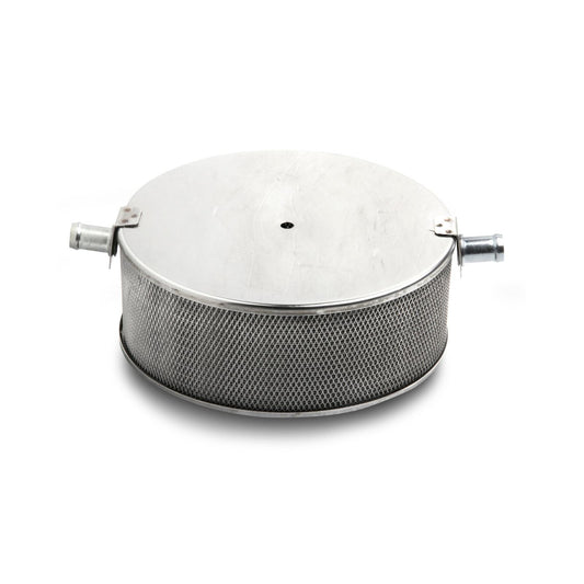 Stainless Steel Marine Flame Arrestor 600-800 CFM 5-3/4(A) X 3(B) X 3/4(C) X 5(D), 2-5/8 Vents, No Flame Tube, 600-800 Recommended CFM Holley