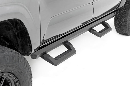 Rough Country SR2 Adjustable Aluminum Steps Double Cab 05-22 Toyota Tacoma Rough Country