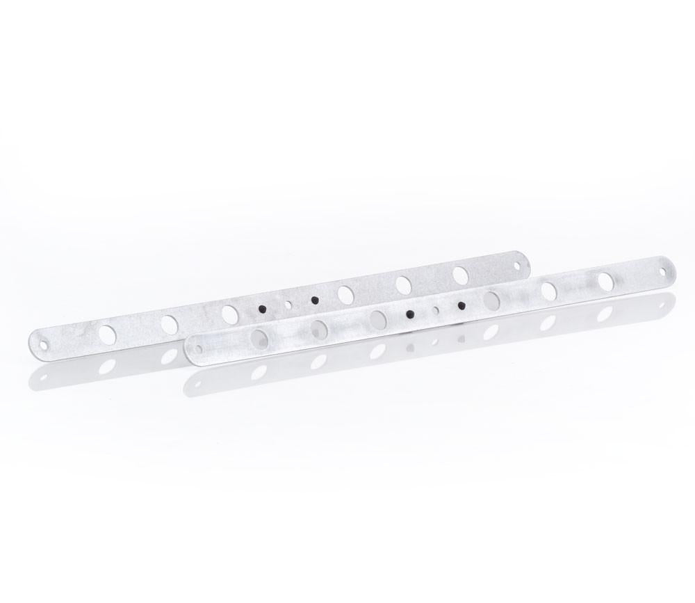 Natural Finish Aluminum Upper and Lower Support Brackets Radiator Be Cool
