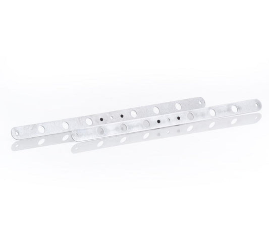 Natural Finish Aluminum Upper and Lower Support Brackets Radiator Be Cool