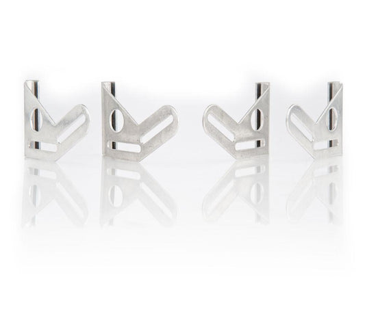 Natural Finish Mounting Brackets for 13 Inch and 16 Inch Electric Fan Installation Set of 4 Radiator Be Cool