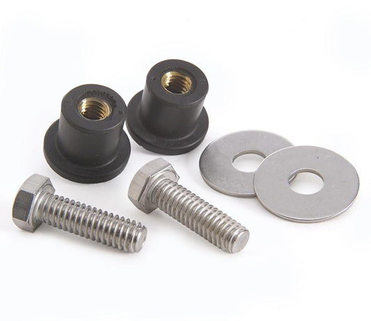 Rubber 5/8 Inch Bushing w/Brass Threaded Insert for Foot Mount Radiators 2 Required Radiator Be Cool