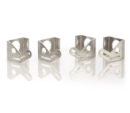 Natural Finish Aluminum Mounting Brackets Set of 4 For Fan Installation Radiator Be Cool-1