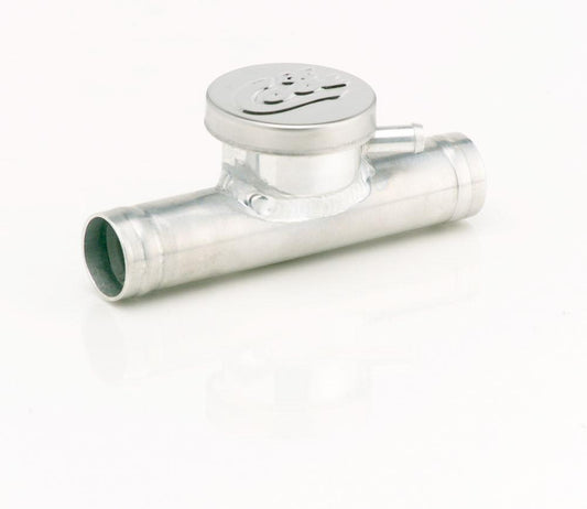 Filler Tube 1-1/4 x 6 with Billet Neck and Cap Natural Finish Aluminum Radiator Be Cool
