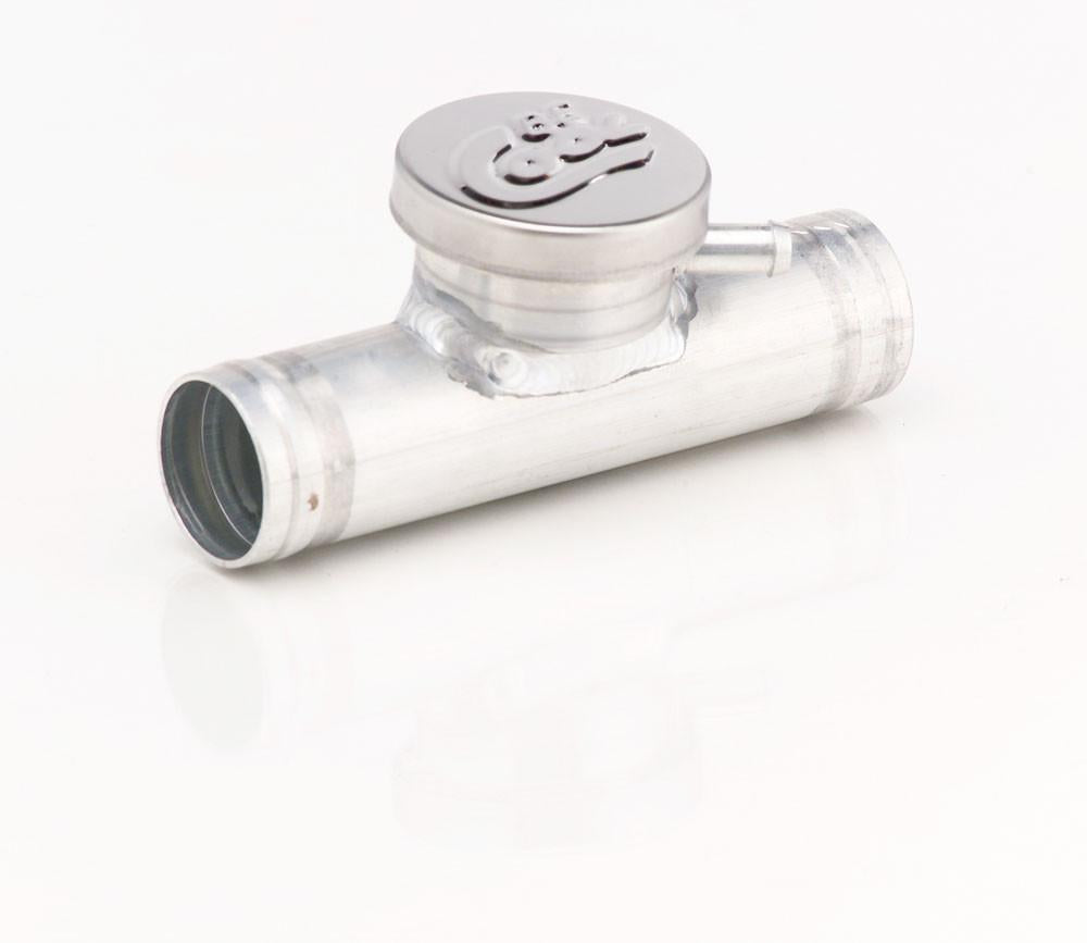 Filler Tube 1-1/2 x 6 with Billet Neck and Cap Natural Finish Aluminum Radiator Be Cool