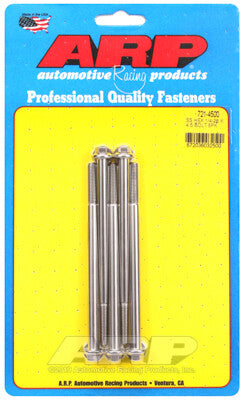 1/4 Inch Hex Bolts - Stainless Polished ARP Racing Products