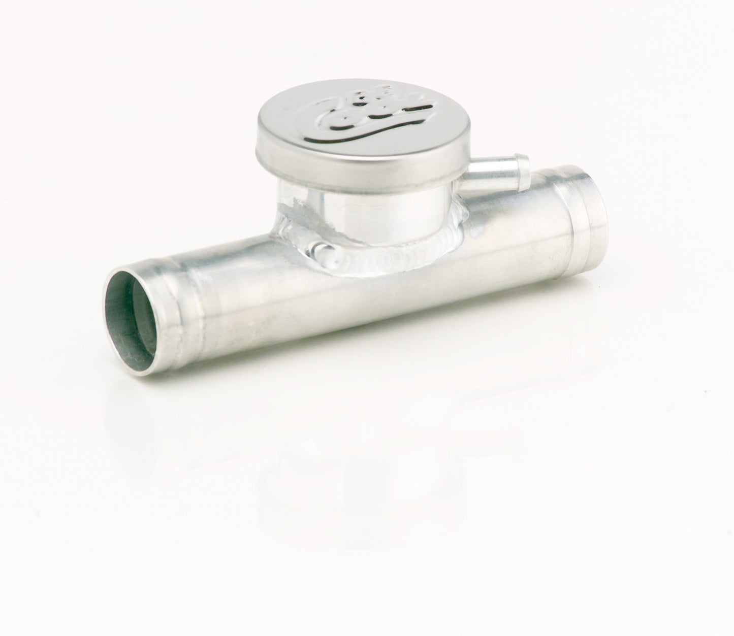 Filler Tube 1-1/4 x 6 with Billet Neck and Cap Natural Finish Aluminum Radiator Be Cool-1
