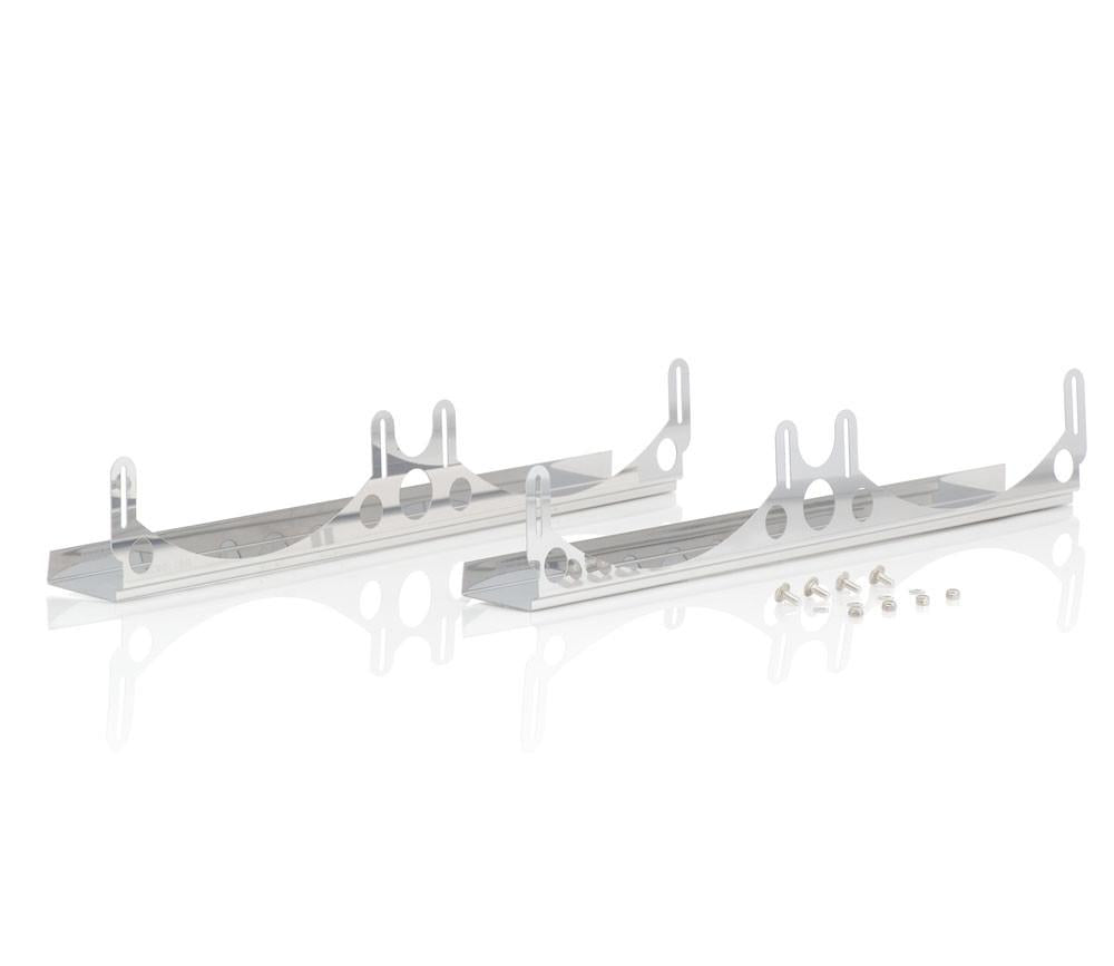 Natural Finish Stainless Fan Brackets for Dual 13 Inch Electric Fans Radiator Be Cool