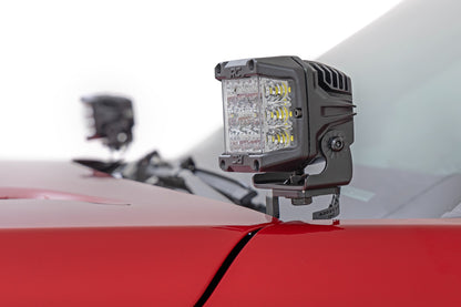 LED Light Kit Ditch Mount 3 Inch OSRAM Wide Toyota Tacoma 2WD/4WD (24-26) Rough Country-3