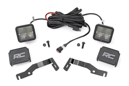LED Light Kit Ditch Mount 2 Inch Spectrum Pair Spot Toyota Tacoma (24-26) Rough Country-1