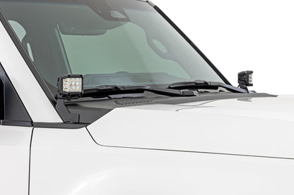 LED Light Kit Ditch Mount 3 Inch OSRAM Wide Toyota Land Cruiser (24-26) Rough Country-1