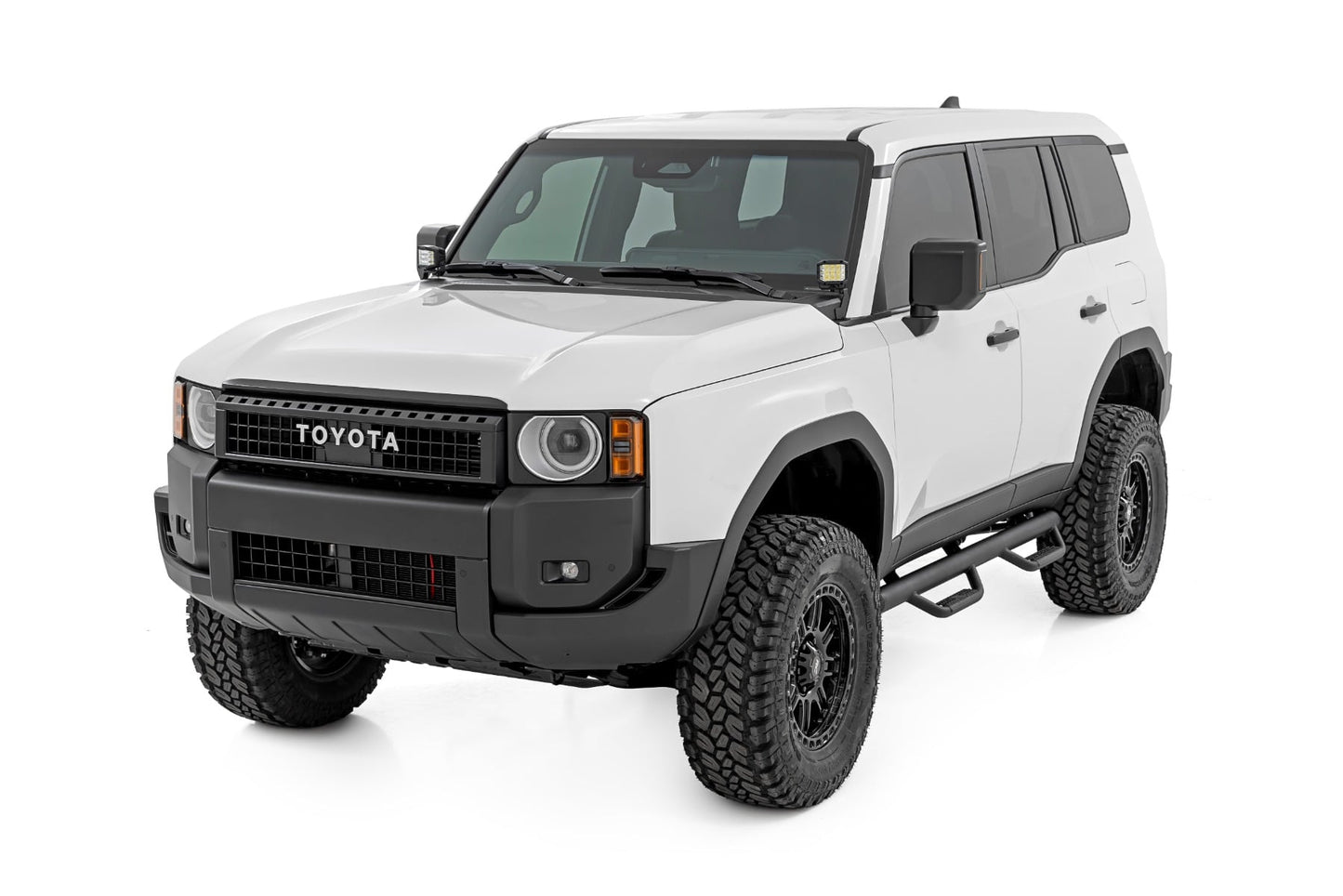 LED Light Kit Ditch Mount 3 Inch OSRAM Wide Toyota Land Cruiser (24-26) Rough Country-3