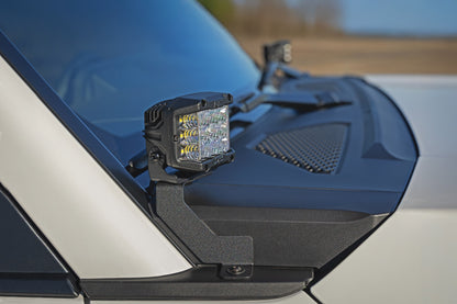 LED Light Kit Ditch Mount 3 Inch OSRAM Wide Toyota Land Cruiser (24-26) Rough Country-5