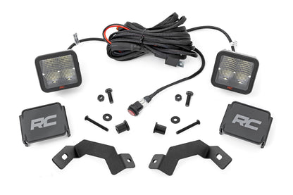 LED Light Kit Ditch Mount 2 Inch Spectrum Pair Spot Toyota Land Cruiser (24-26) Rough Country