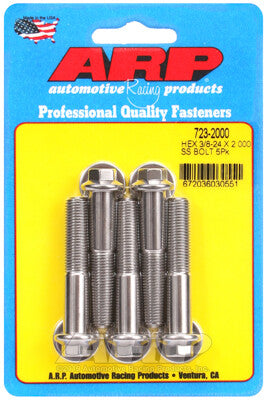 3/8 Inch Hex Bolts - Stainless Polished ARP Racing Products-12