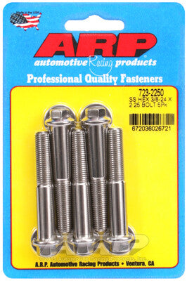 3/8 Inch Hex Bolts - Stainless Polished ARP Racing Products-11