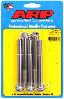 3/8 Inch Hex Bolts - Stainless Polished ARP Racing Products-6