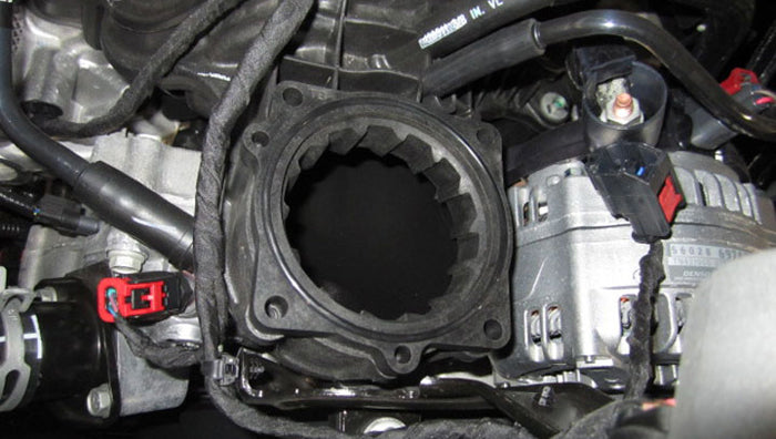 Throttle Body Spacer 1 Inch 09-12 RAM 1500-3500/Durango/Aspen Black Volant-1