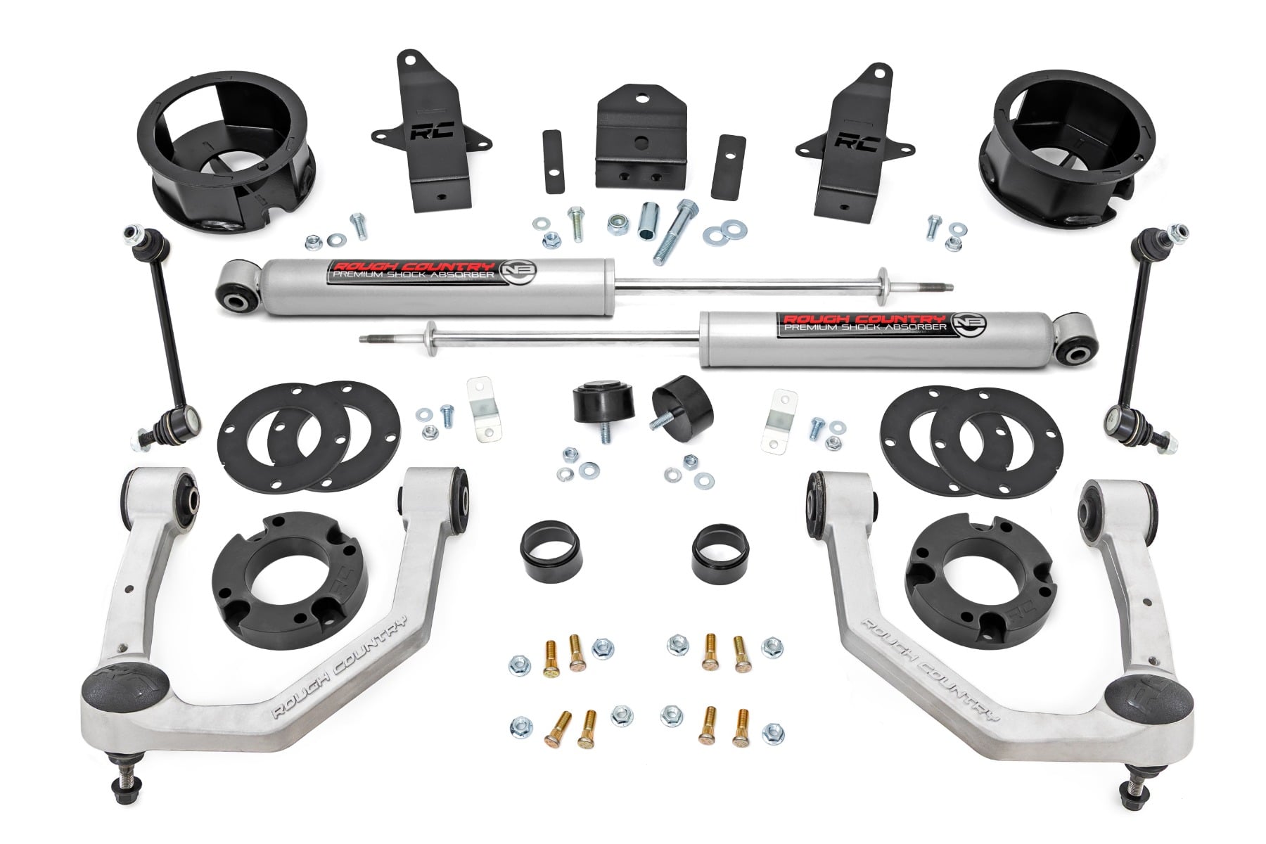 3.5 Inch Lift Kit N3 No Rear Shocks Toyota Land Cruiser 4WD (2024-2026) Rough Country