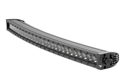 30 Inch Curved CREE LED Light Bar Single Row Black Series w/Cool White DRL Rough Country-1