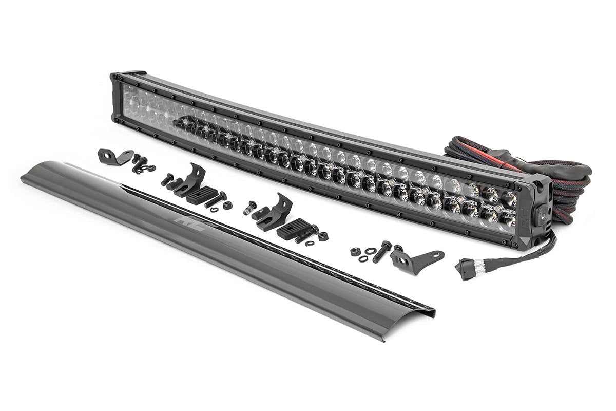 Rough Country 30 Inch Curved CREE LED Light Bar Dual Row Black Series Rough Country