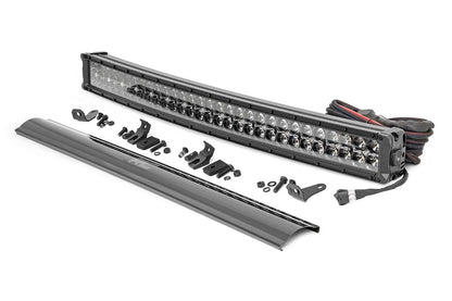 30 Inch Black Series LED Light Bar Curved Dual Row Rough Country-6