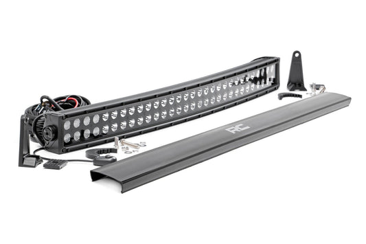 30 Inch Black Series LED Light Bar | Curved | Dual Row Rough Country