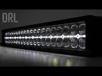 50 Inch LED Light Bar Curved Dual Row Chrome Series with White DRL Rough Country-1