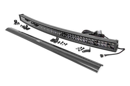 50 Inch Black Series LED Light Bar | Curved | Dual Row | Cool White DRL Rough Country