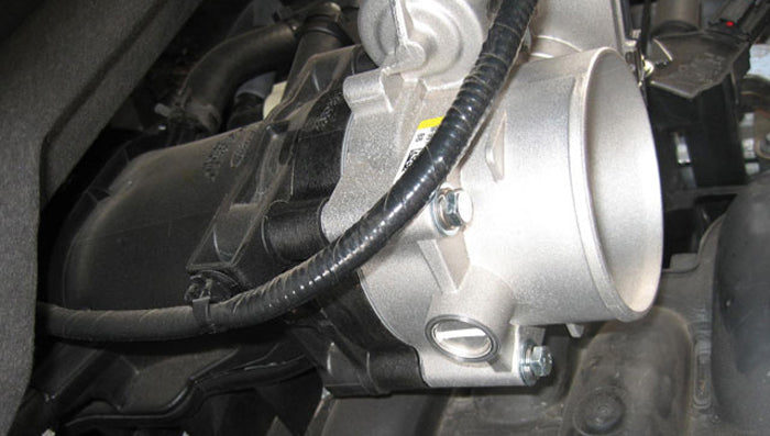 Throttle Body Spacer 1 Inch 11-14 Ford F-150/Ford Mustang Black Volant-1