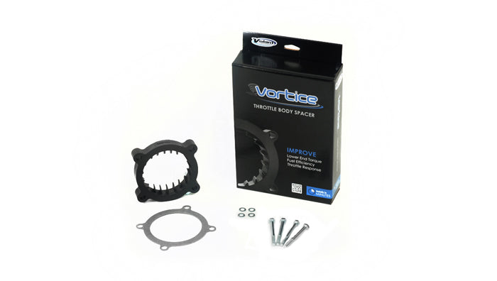Throttle Body Spacer 1 Inch 11-14 Ford F-150/Ford Mustang Black Volant-2