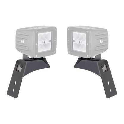 XE Hood Latch Light Mount Textured Black 2018-2026 Jeep Wrangler JL 2020-2025 Jeep Gladiator Go Rhino-2