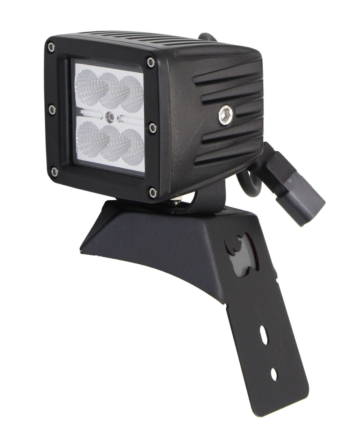 XE Hood Latch Light Mount Textured Black 2018-2026 Jeep Wrangler JL 2020-2025 Jeep Gladiator Go Rhino-3