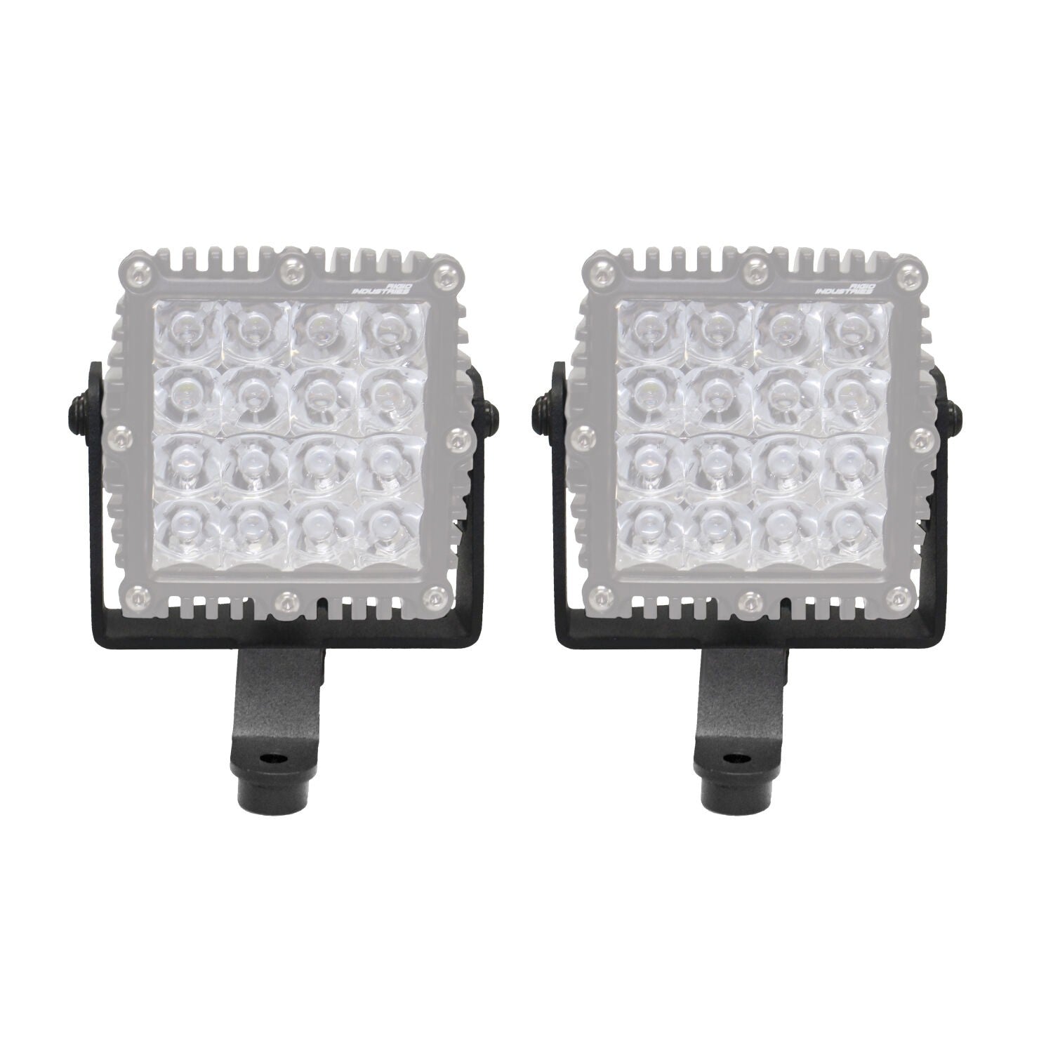 XE Windshield Cowl Light Mount For a 6 Inch X 6 Inch Q4 Series Cube LED Textured Black 2018-2026 Jeep Wrangler JL 2020-2025 Jeep Gladiator Go Rhino-1