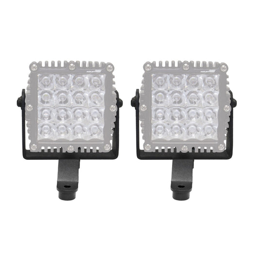 XE Windshield Cowl Light Mount For a 6 Inch X 6 Inch Q4 Series Cube LED Textured Black 2018-2026 Jeep Wrangler JL 2020-2025 Jeep Gladiator Go Rhino-1