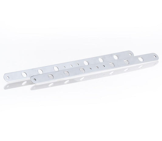 Polished Finish Aluminum Upper and Lower Support Brackets For Shrouded Dual 11 Inch Fan Installation Radiator Be Cool