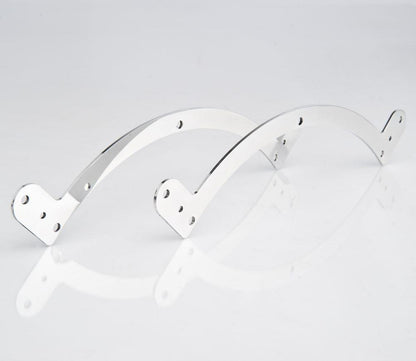 Polished Finish Set of Billet Moon Shape Mounting Brackets For Fan Radiator Be Cool